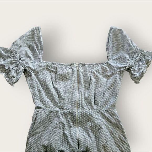 STYLESTALKER Kelly Puff Sleeve Sweetheart Neckline Cotton Feminine Mini Dress M - Picture 7 of 9